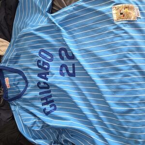 Mitchell & Ness Blue Striped Jersey